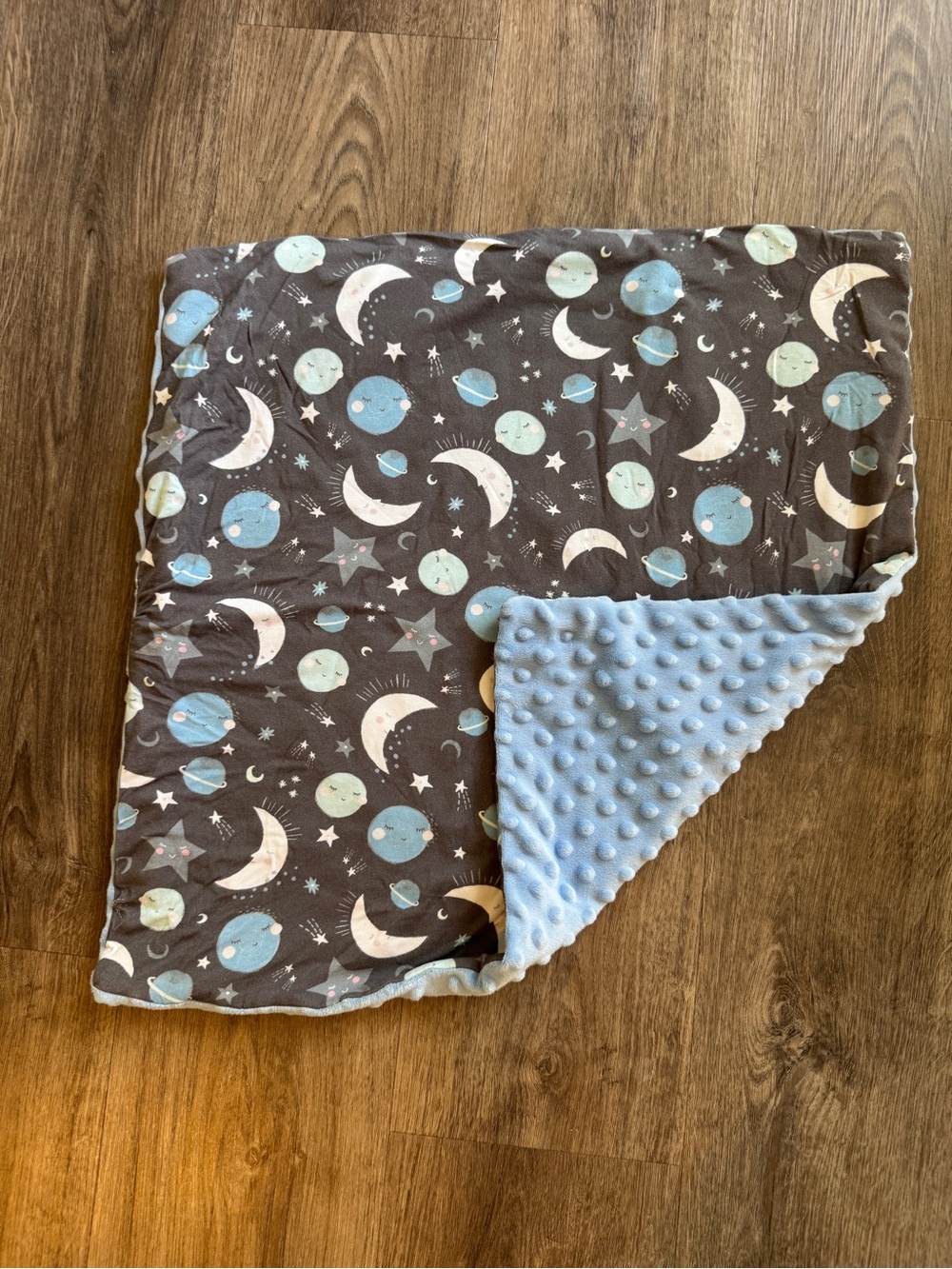 Custom little Sleepies swaddle minky blanket